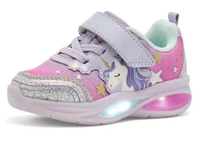Stride Rite Lighted Sneaker (toddler/little Kid) Kid's Shoes Luna Lavendar: 8 Toddler M, Synthetic In Pink