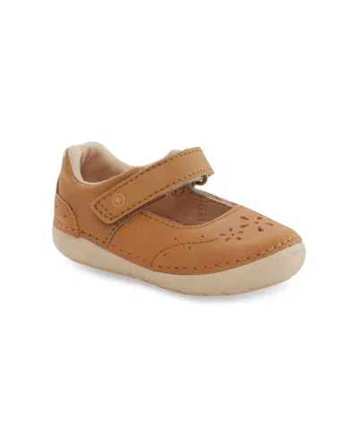 Stride Rite Kids' Little Girls Sm Faye Apma Approved Shoe In Honey Tan