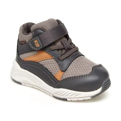 Stride Rite Kids' Toddler Made2play Wilson Sneaker In Asphalt In Brown