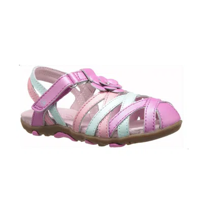 Stride Rite Little Kids' Lily Sandal In Pink/white In Multi