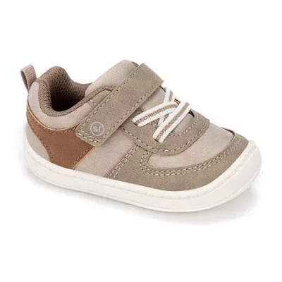 Stride Rite Babies' Munchkin Irving Boys Round Closed Toe Slip-on Shoe In Gray