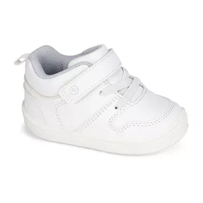 Stride Rite Babies' Munchkin Shane Boys Round Closed Toe Slip-on Shoe In White