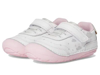 Stride Rite Kids' Sm Adalyn (infant/toddler) Girl's Shoes White/silver : 5.5 Toddler Xw, Leather In Multi