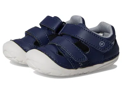 Stride Rite Sm Gaia (infant/toddler) Kids Shoes Navy : 5.5 Toddler M, Leather In Blue