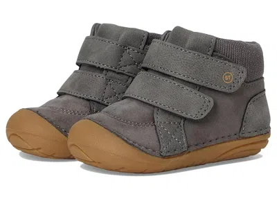 Stride Rite Kids' Sm Martin (infant/toddler) Boy's Shoes Grey : 5 Toddler W, Leather/textile In Gray