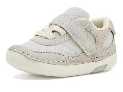 Stride Rite Sm Sprout 2.0 (infant/toddler) Kid's Shoes Light Grey: 6 Toddler W, Leather In White