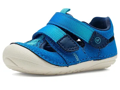 Stride Rite Sm Triton (infant/toddler) Kid's Shoes Blue : 3 Infant W, Leather