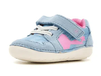 Stride Rite Sm Waverly (toddler/infant) Kid's Shoes Chambray : 3 Infant W, Leather In Blue