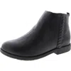 Stride Rite Sr Carolyn Womens Zipper Flat Ankle Boots In Black