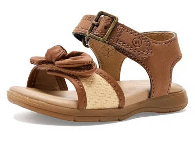 Stride Rite Kids' Sr Whitney (toddler) Girl's Shoes Raffia : 4 Toddler W, Leather In Brown