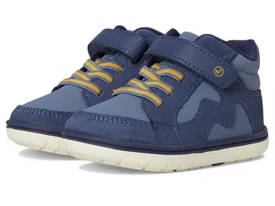 Stride Rite Srt Ames(toddler/little Kid) Kid's Shoes Navy : 10 Toddler M, Leather In Blue