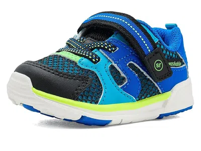 Stride Rite Srt Velocity (toddler) Kid's Shoes Black/blue: 7 Toddler W