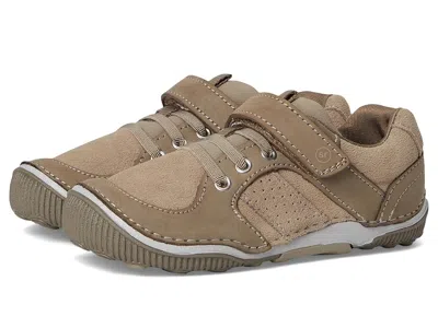Stride Rite Kids' Srt Wes (toddler) Boys Shoes Taupe : 4.5 Toddler Xw, Leather In Brown