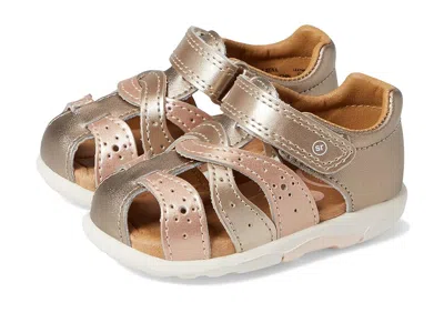 Stride Rite Kids' Srt Xena (toddler) Girl's Shoes Champagne : 10 Toddler W, Synthetic/leather In Gold