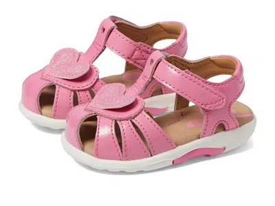 Stride Rite Kids' Srt Zinnia (toddler) Girl's Shoes Bright Pink : 7 Toddler M, Leather In Multi