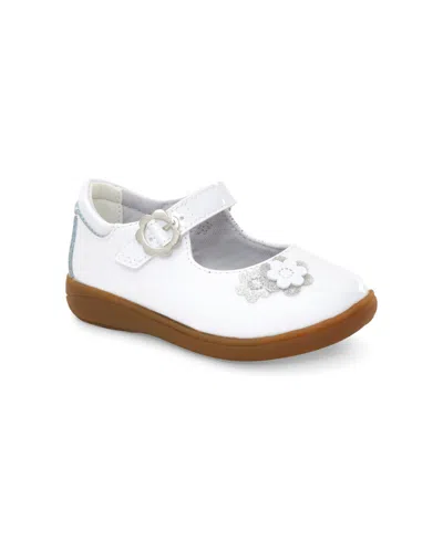 Stride Rite Kids' Toddler Girls Holly Leather Shoes In White Patent