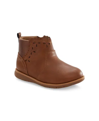 Stride Rite Kids' Toddler Girls Sveta Machine Washable Boots In Tan