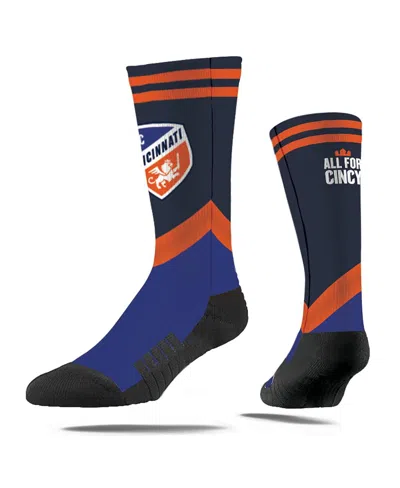 Strideline Men's And Women's Fc Cincinnati 2025 Jersey Hook Premium Crew Socks In Blue
