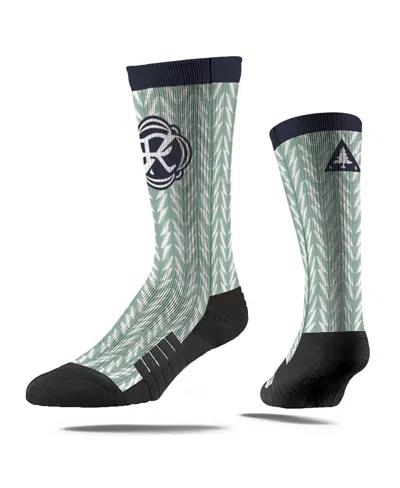 Strideline Men's And Women's New England Revolution 2025 Jersey Hook Premium Crew Socks In Green