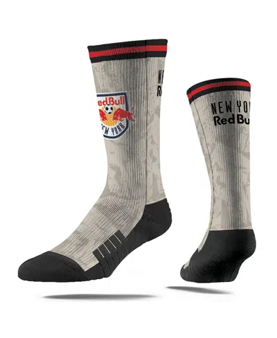 Strideline Men's And Women's New York Red Bulls 2025 Jersey Hook Premium Crew Socks In Gray