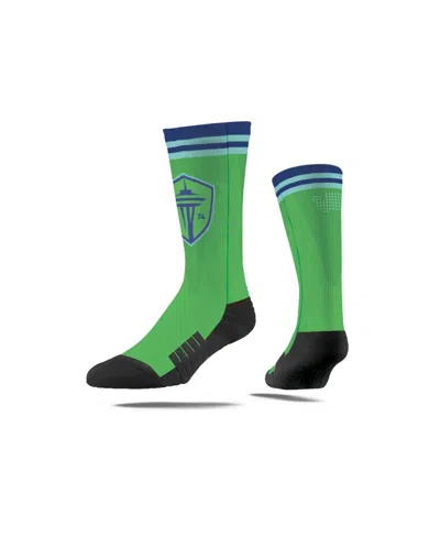 Strideline Men's And Women's Seattle Sounders Fc Jersey Hook Premium Crew Socks In Multi