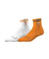 Strideline Men's And Women's Tennessee Volunteers Premium Knit 2-pack Half Calf Socks Set In Multi