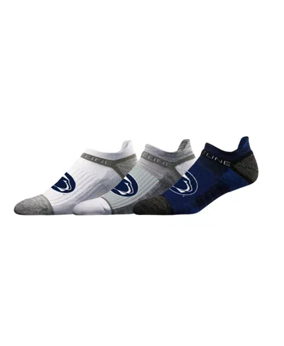 Strideline Stride Line Men's And Women's Penn State Nittany Lions Premium Low 3-pack Ankle Socks Set In Multi