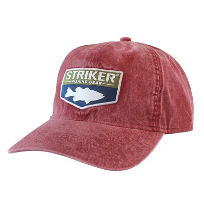 Striker Heritage Adjustable Hat In Red