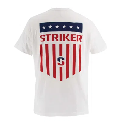 Striker Men's  Freedom Flag T-shirt In White