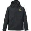 Striker Men's  Vortex Rain Pullover Hooded Rain Jacket In Black