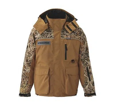 Pre-owned Striker Men's Trekker Jacket Brown/camo In Multicolor