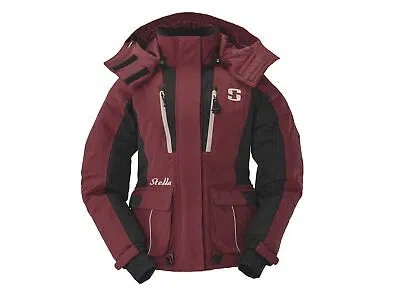 Pre-owned Striker Women's Stella Jacket Burgundy In Red