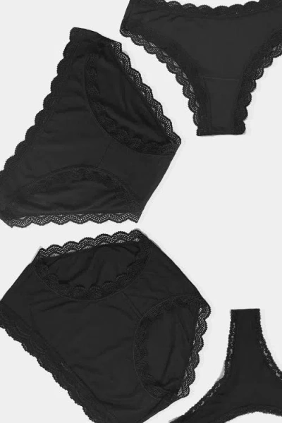 Stripe & Stare All Styles Knicker Box In Black