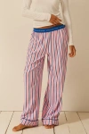 Stripe & Stare Ecovero Pyjama Bottoms In Pink