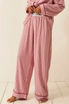 Stripe & Stare Ecovero Pyjama Bottoms In Red Stripe
