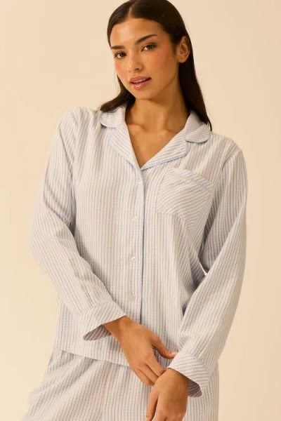 Stripe & Stare Ecovero Pyjama Top In White