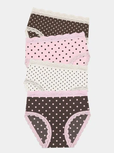 Stripe & Stare High Rise Four Pack In Multi