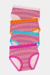 Stripe & Stare High Rise Knicker Four Pack In Pink