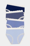 Stripe & Stare High Rise Knicker Four Pack In Multi