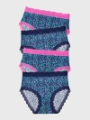 Stripe & Stare High Rise Knicker Four Pack In Animal Print