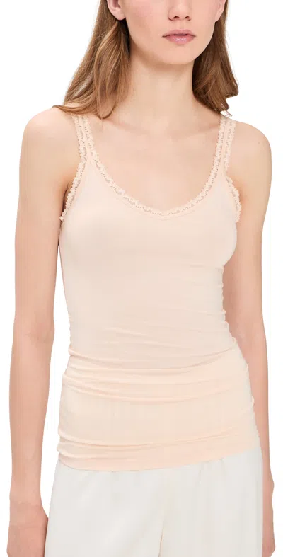 Stripe & Stare Lace Cami Sand In Pink