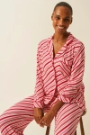 Stripe & Stare Long Pyjama Set In Multi