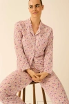 Stripe & Stare Long Pyjama Set In Multi