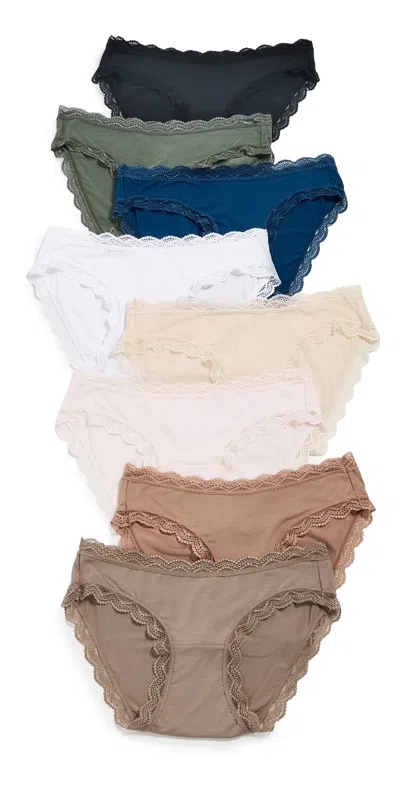 Stripe & Stare Original Knicker Panties Eight Pack Modern Basics In Multi