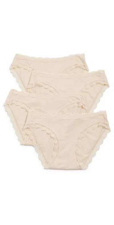 Stripe & Stare Original Knicker Panties Four Pack Sand In Neutral