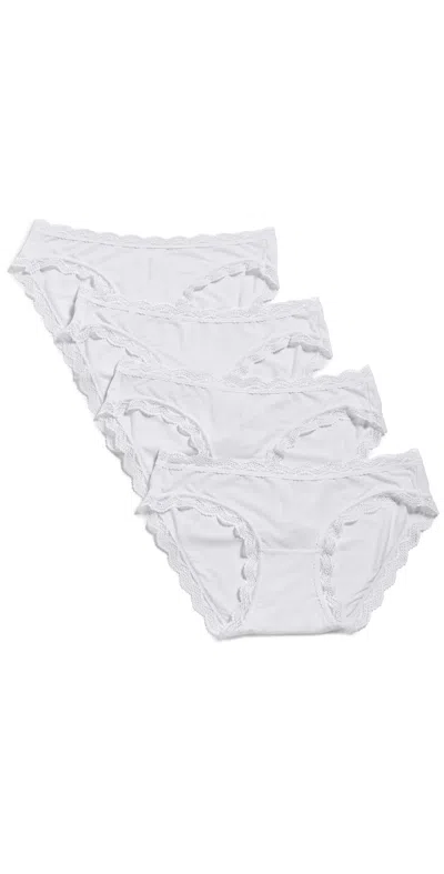 Stripe & Stare Original Knicker Panties Four Pack White