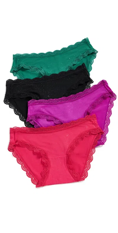 Stripe & Stare Orignal Knicker Four Pack All That Glitters In Multi