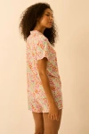 Stripe & Stare Short Pyjama Set In Multi