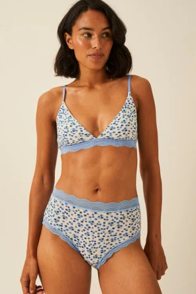 Stripe & Stare The Lace Triangle & High Rise Set In Multi