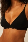 Stripe & Stare The Lace Triangle & Original Knicker Set In Black